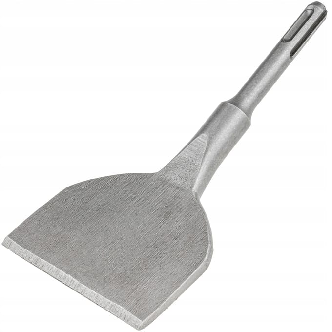 Ciseau SDS+ 165x75 mm Large Courbé pour Béton Carrelage Silvertools