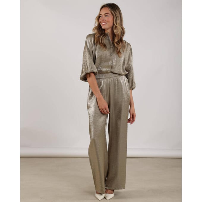 Nukus Nks02231 350 lilly blouse shiny army