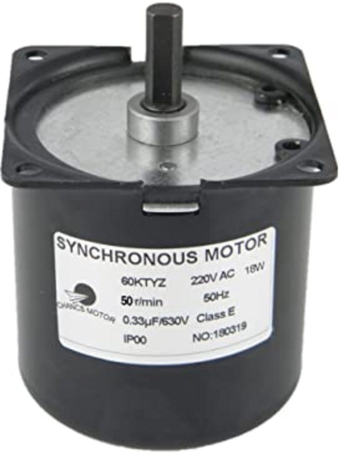 Synchrone Elektrische Motor 220V met Reductiemechanisme - 50 RPM CW/CCW