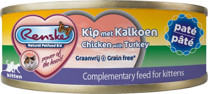 24x Renske Vers Kitten Paté Kip Met Kalkoen 70 gr