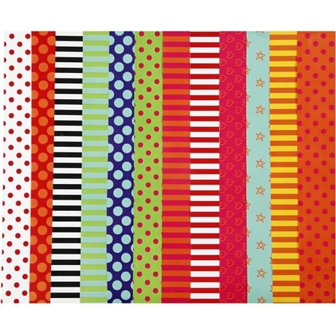 Creativ Company Glanspapier met Print 32x48 cm 80 gr 100 vel