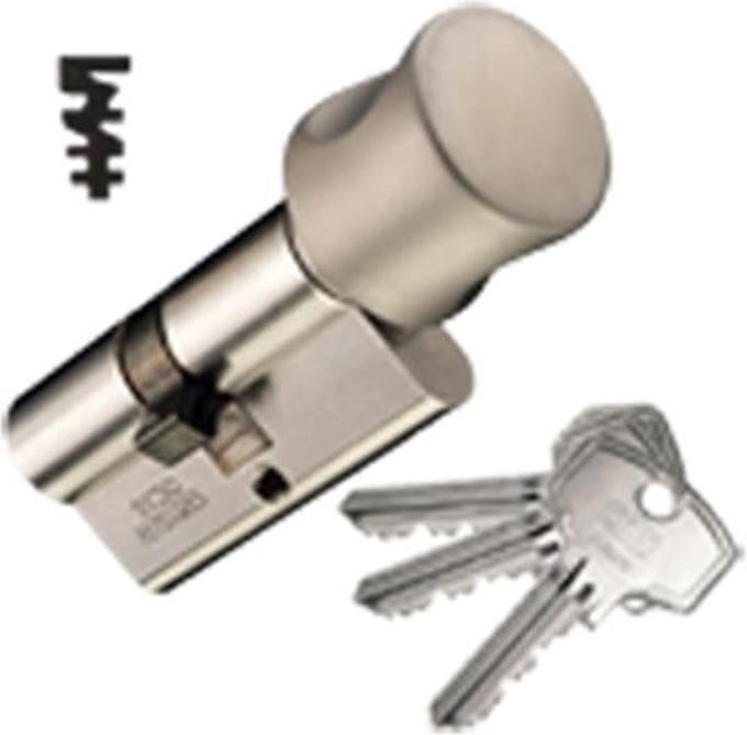 DOM knopcilinder - 333BK6 Plura SKG3 - 30-30mm