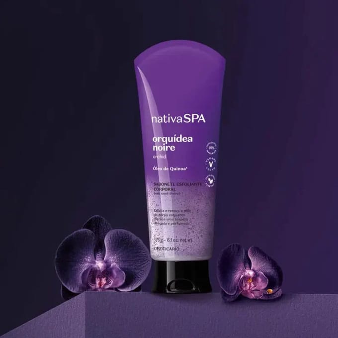 Nativa Spa Black Orchid exfoliating Liquid Soap, 175 ml