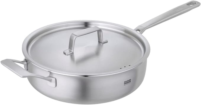 Koekenpan - Sauté pan - Snel koken - 5-laags constructie - 28 cm - Zilver