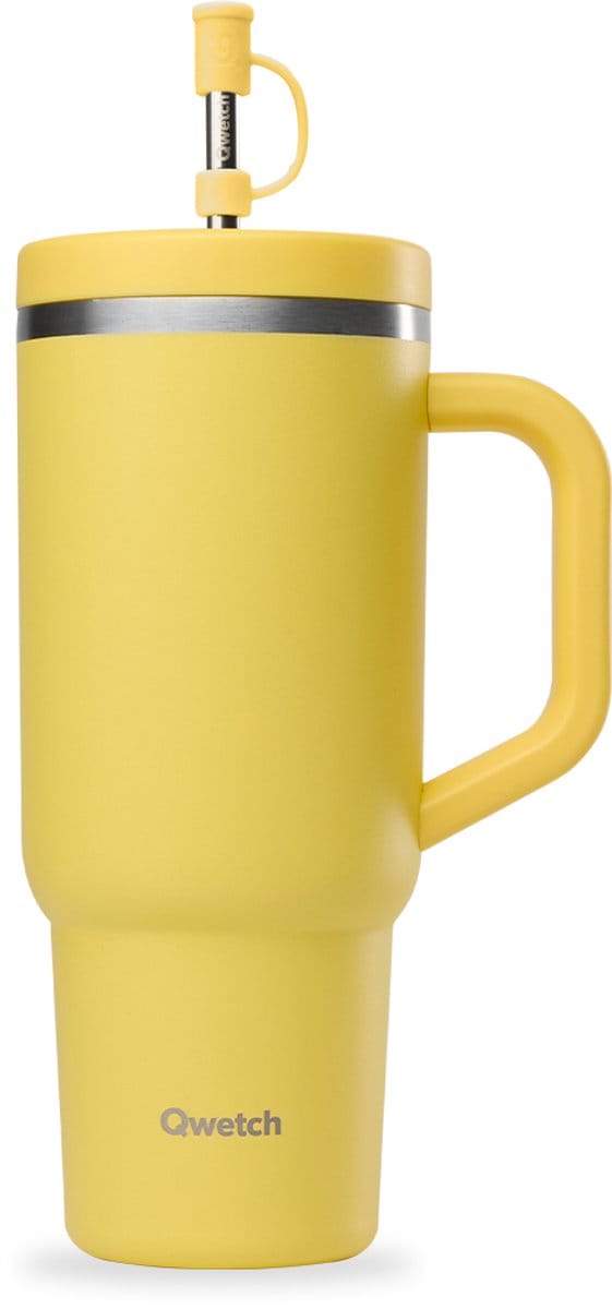 Qwetch Travel Cup Geïsoleerd - Pastel Citroen