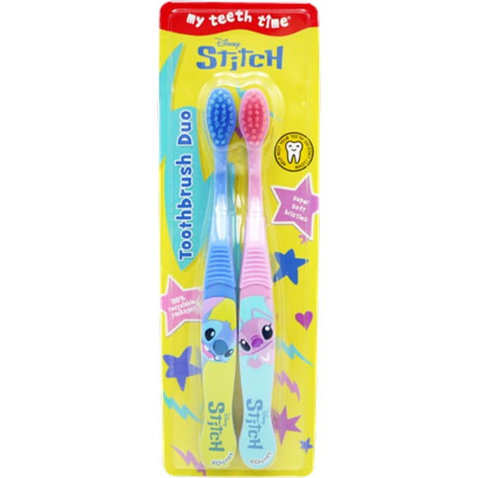 Disney Stitch Kinder Tandenborstel Duo - 2 stuks