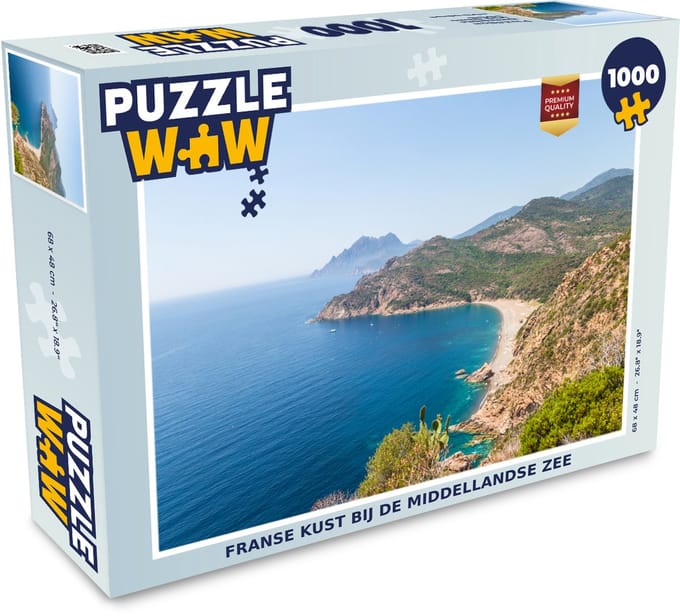 Puzzel Frankrijk - Zee - Kust - Legpuzzel - Puzzel 1000 stukjes volwassenen