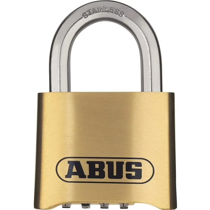 Roestvrijstalen combinatiehangslot Abus 180IB Blister