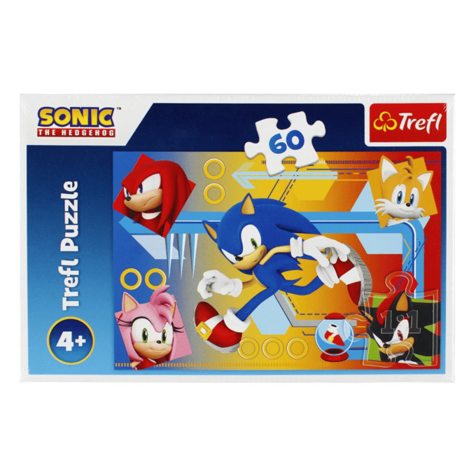 Trefl puzzel - Sonic The Hedgehog - 60 stukjes - kleurrijke legpuzzel.