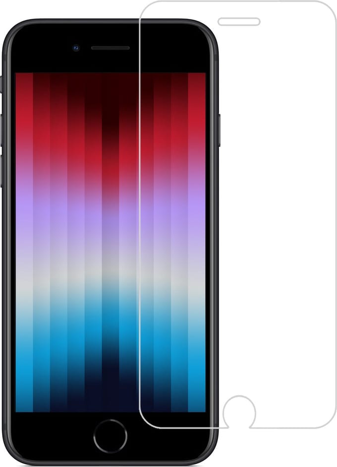 Screenprotector - Geschikt voor Apple iPhone SE (2022) - Extra Sterk - Gehard Glas - Beschermglas - Tempered Glass - Screen Protector