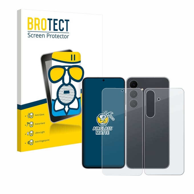 BROTECT - Screenprotector voor Samsung Galaxy S25 FE (Voor+Achter) - Folie Beschermfolie Beschermglas matte