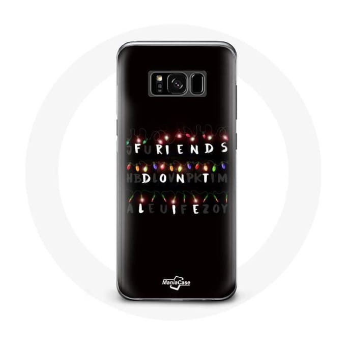 Coque - MANIACASE - Samsung Galaxy S8 - Souple - Noir - Stranger Things