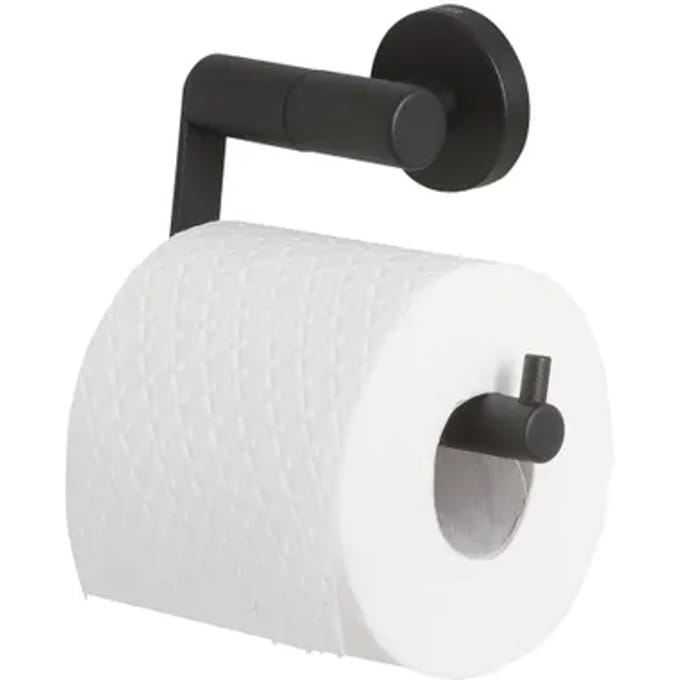 Tiger Toiletrolhouder Boston - Rvs - Zwart Mat
