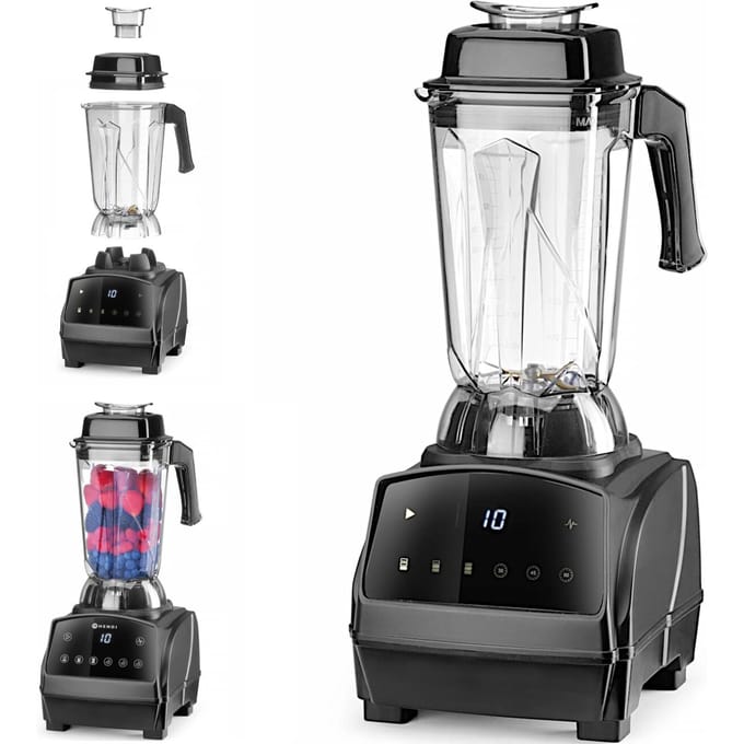 HENDI Digitale bar blender – 2,5L – 3 snelheden – Pulse functie – Zwart