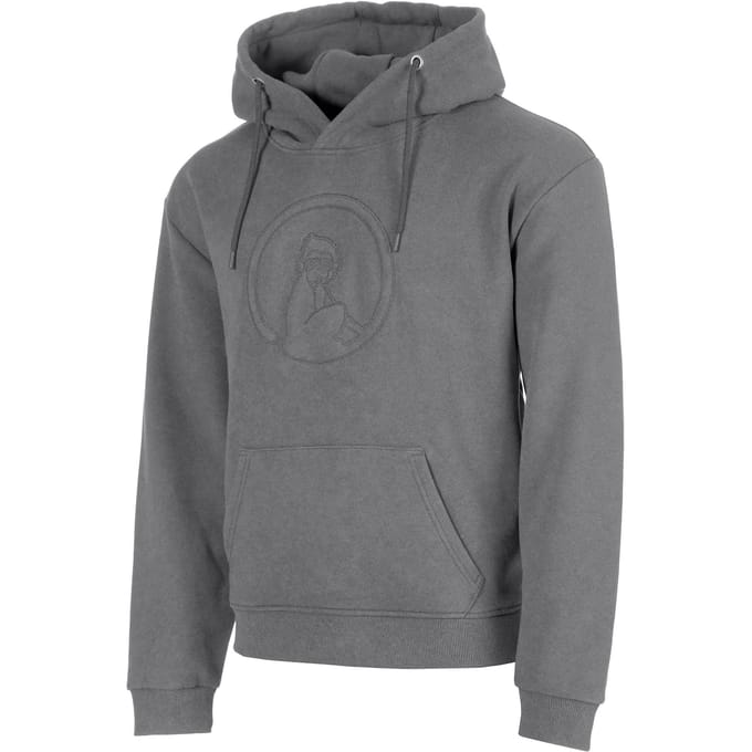 Quiet Please Crush Washed Out Loose Fit Sweater met capuchon Heren-lichtgrijs, lichtgrijs
