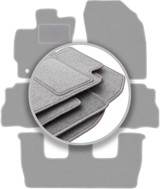 Grijze automatten voor: Toyota Prius III Plus 7 persoons (2011-)