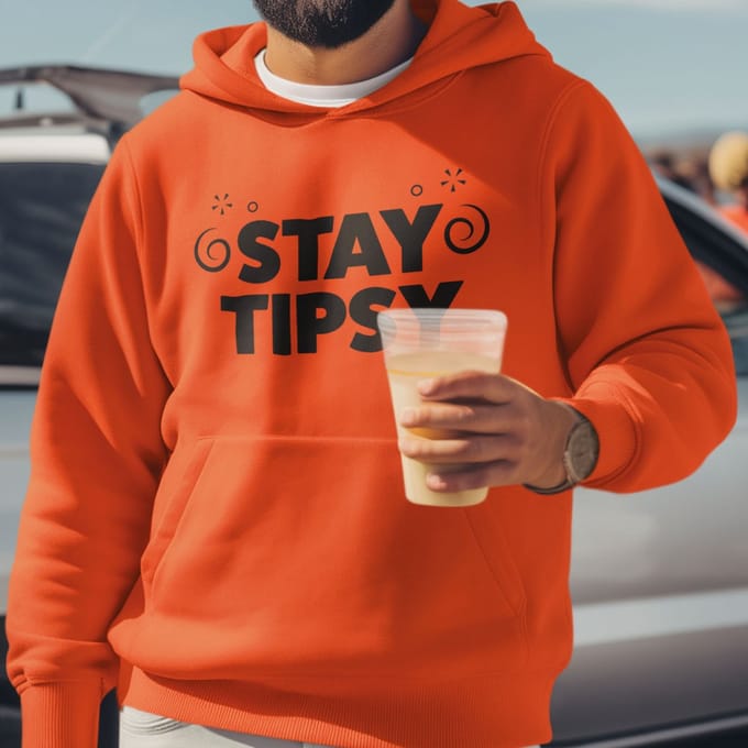 Oranje Koningsdag Hoodie Stay Tipsy M