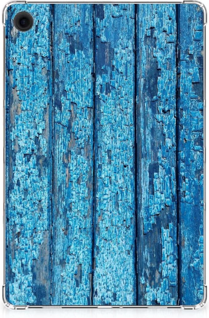 Samsung Galaxy Tab A9 Plus Silicone Tablet Hoes Wood Blue