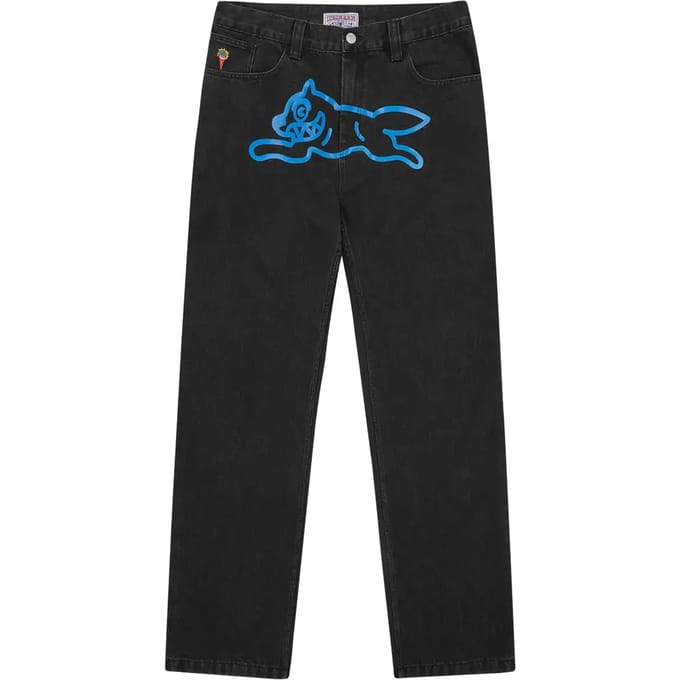 Jeans Ice Cream Pant Running Dog Double Scoop Denim Black