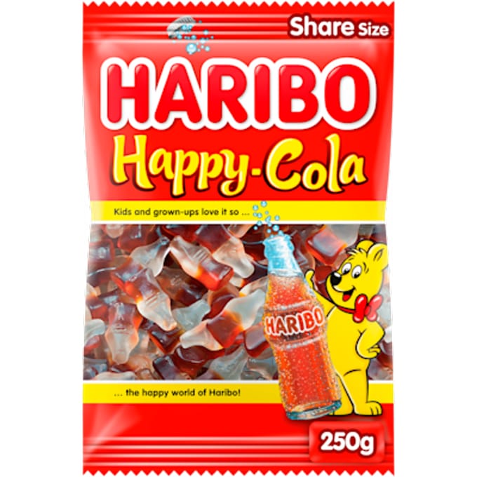 Snoep Haribo Happy Cola zak 250gr
