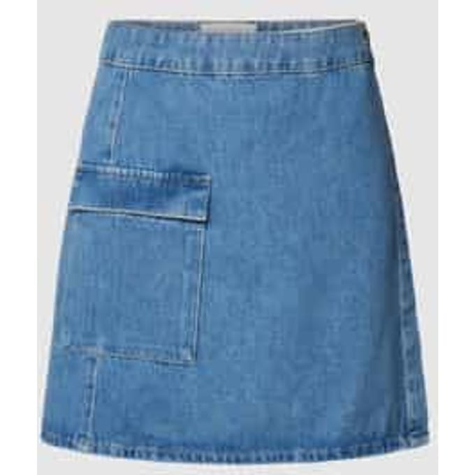 Exclusieve collectie - jeansrok in wikkellook