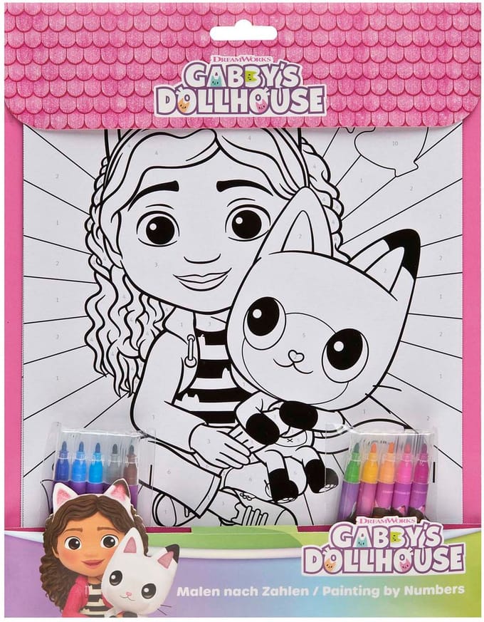 Kleuren op Nummer Set Gabby's Poppenhuis