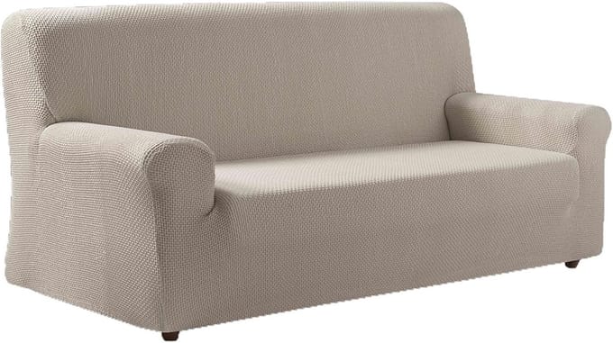 Comfortabele Textiel Sofa in Natuurlijke Kleur