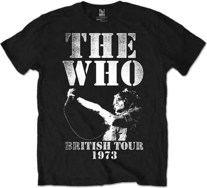 The Who - British Tour 1973 Heren T-shirt - M - Zwart