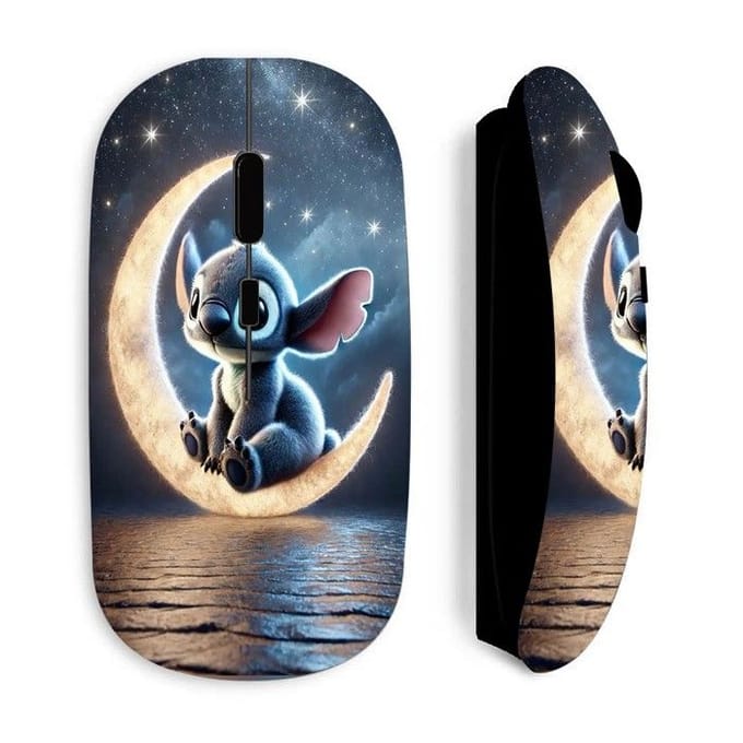 Souris sans fil - MANIACASE - Noir - Optique - 2 piles AA - Design ergonomique