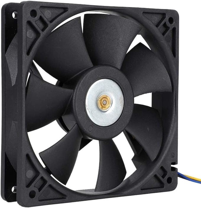 12V 0.8A 12cm 4 Pool Industriële Ventilator, 3000 cm 110CFM Server Koeler, DC Ventilator voor Extreme Koeling en Servergebruik