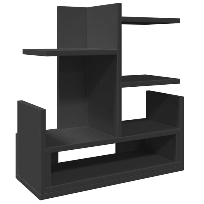 vidaXL - Bureau - organiser - 49x20x52,5 - cm - bewerkt - hout - zwart