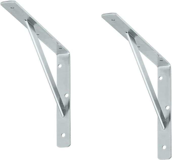 siwitec plankdrager 550 x 360 x 30 mm, verzinkt, set van 2, draagvermogen 150 kg, plankdrager, webconsole
