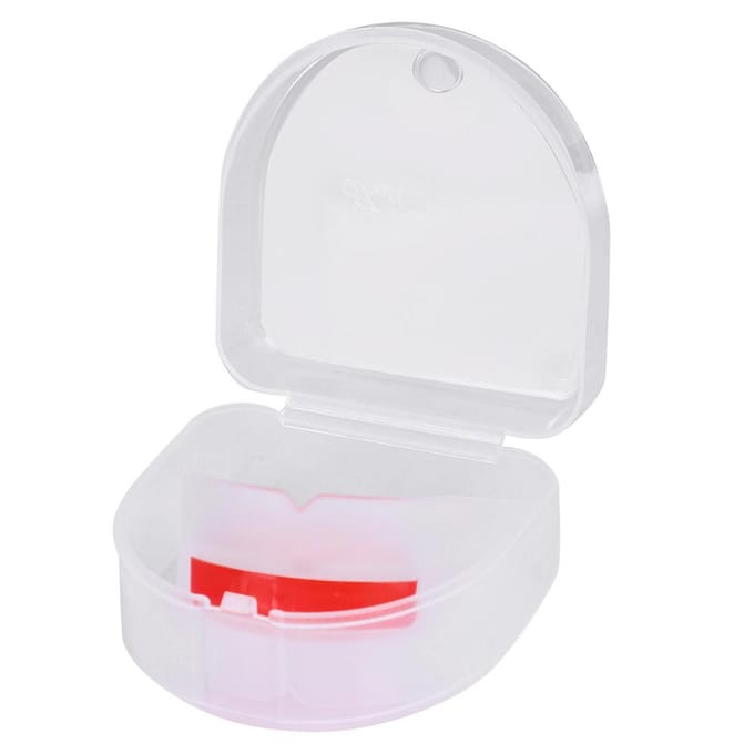 Protège-dents double face pour adulte Protecteur de dents Boxe Taekwondo Accessoire de combat white