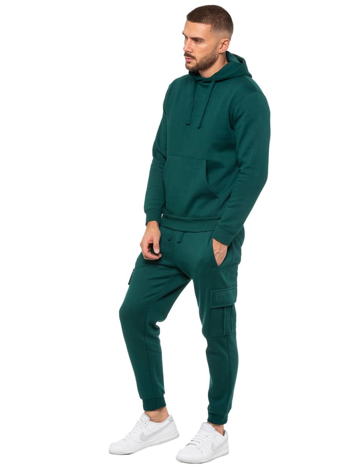 Enzo | Heren Pullover Hoodie Tracksuit Set - Groen