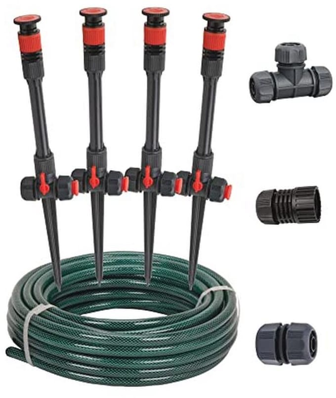 Multi-instelbaar flexibel tuinbesproeiingssysteem voor een perfecte bewatering
