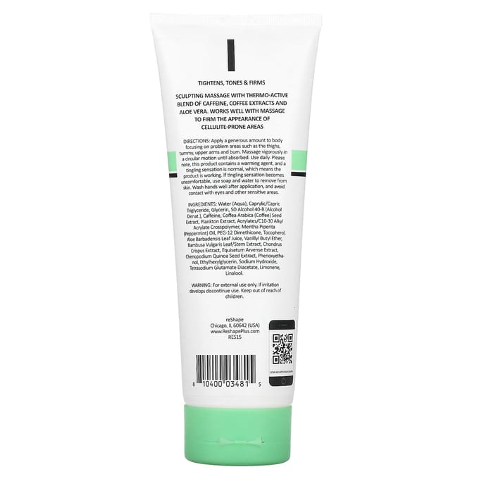 Reshape Plus, Slank & Contour, Sculpting Gel, 8 fl oz (237 ml) beige
