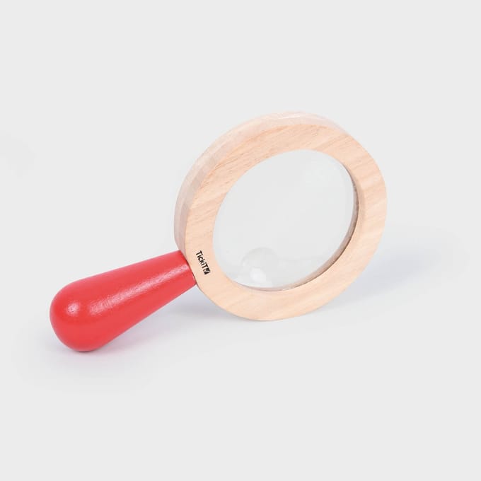 TickiT houten vergrootglas educatief speelgoed voor kinderen.