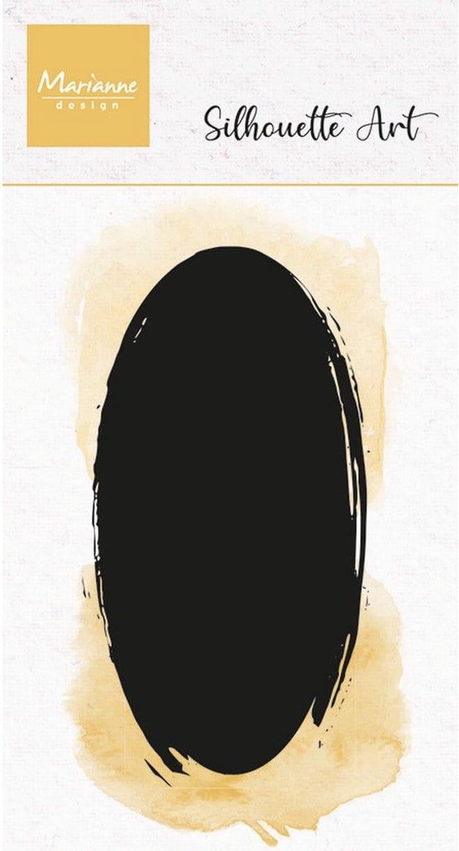 Marianne Design Silhouette Art Clear Stempels Oval