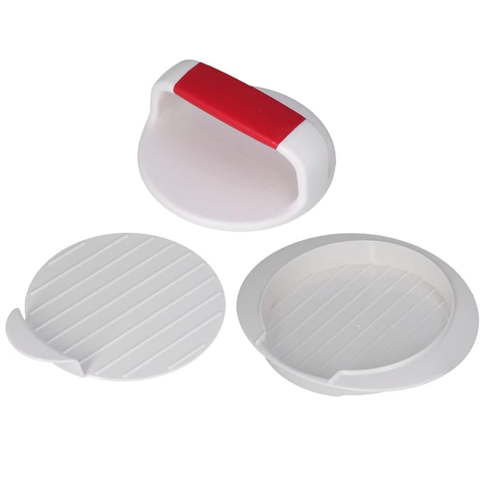 Anti-aanbak Burgerpersvorm DIY Hamburger Patty Maker Rijstbalvorm voor Keukengebruik white