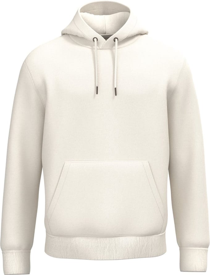 Native Spirit Ecologische uniseks sweater met capuchon NS444 - Ivory - M