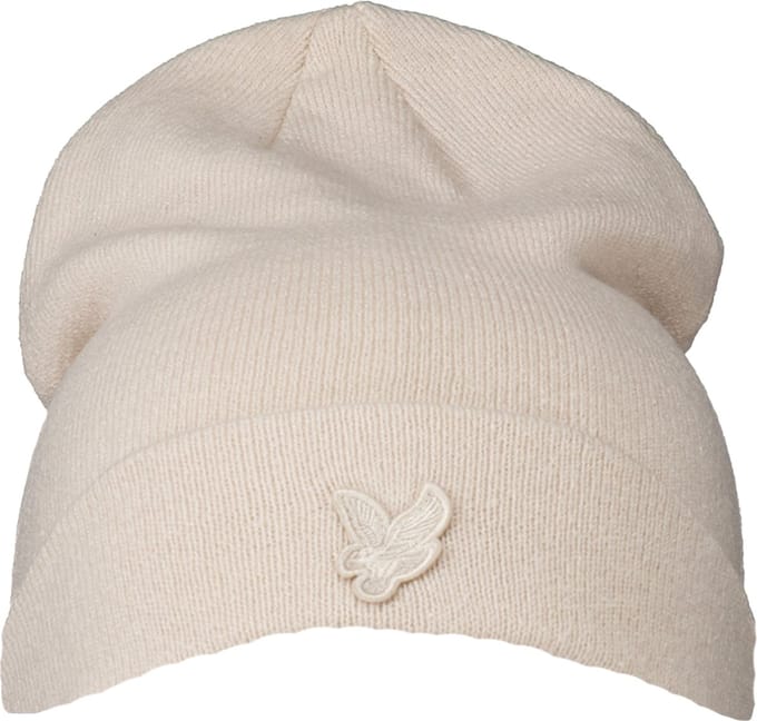 Lyle & Scott - Beige Lyle&scott Tonal Eagle Beanie Mutsen Beige He960ton