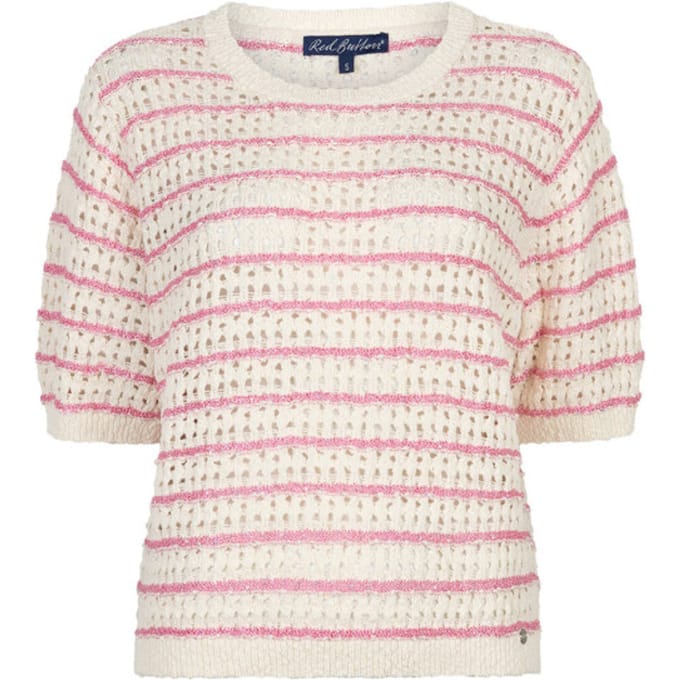 Red Button Trui Jolene Stripe Srb4950 Pink Dames Maat - L