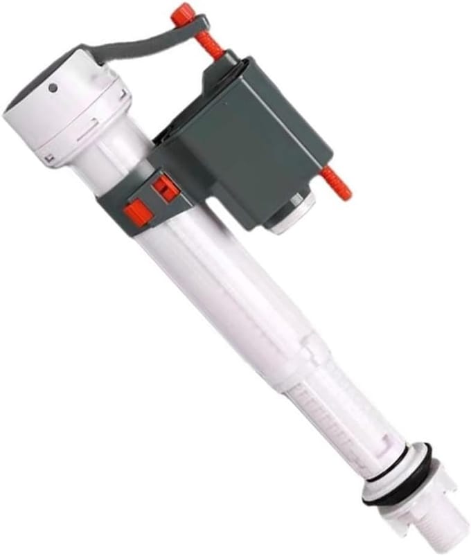 Toiletwatervulklep - Tankinlaat Reparatie - Efficiënte Spoeling - Verstelbare Hoogte - 2 Stuks - Wit