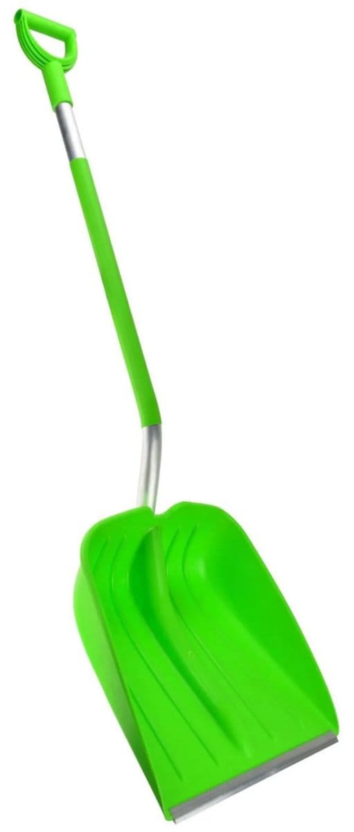 GEKO Plastic schep - Lange steel - Breed blad - Lichtgewicht - 138 cm - Groen