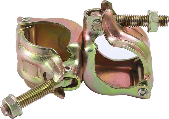 Draaikoppeling 48 x 48 mm voor steigerklemmen met 90° bevestiging