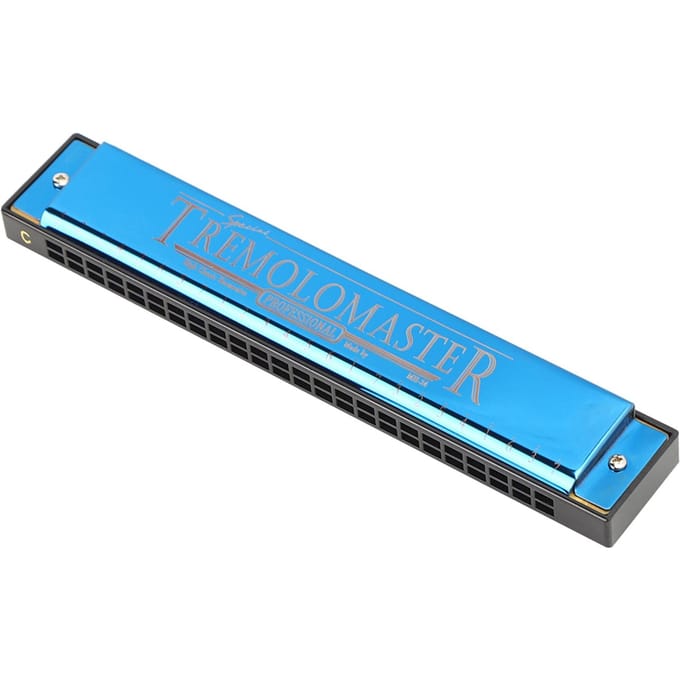 Professionele Mondharmonica Diatonische Harp Kinderen Geschenken Polyfoon C Toon 24 Gaten(Matzwart