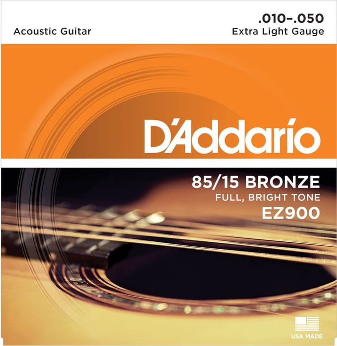 D'Addario EZ900 Akoestische / Western Snaren Extra Light (10-50)