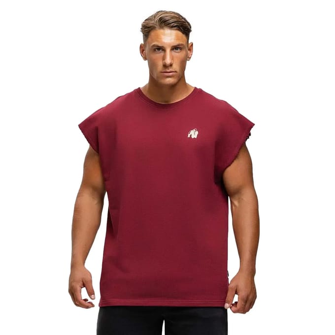 Gorilla Wear Bouse Cut Off Tanktop - Bordeauxrood - XXL