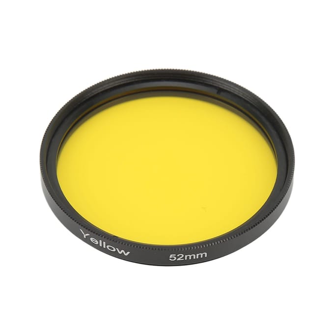 52mm Lensfilter Optisch Glas Camera Lensfilter voor Nikon voor Fujifilm Digitale Camera's Serie geel