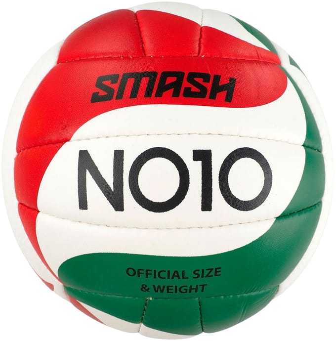 NO10 Bal siatkowa Smash Wit-Groen-Rood